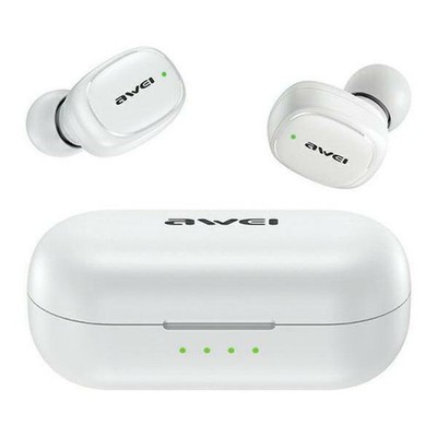 AWEI Bluetooth 5.1 T13 Pro TWS Kopfhörer + Dockingstation Weiß