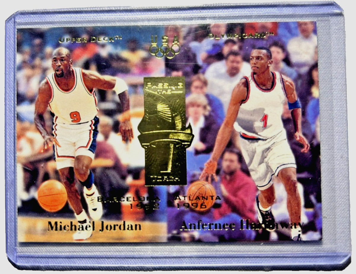 1996 Upper Deck USA Olympicard - Michael Jordan/Anfernee Hardaway #134