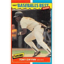 1987 Fleer Baseball's Best Sluggers vs. Pitchers #17 Tony Gwynn