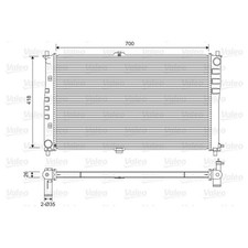 Valeo Motorkühler für Kia Carnival I II 2,9