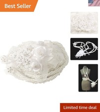 Elegant White Wedding Lasso Rope, Traditional Satin Cord Unity Symbol 4.3ft