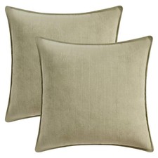 REGALWOVEN Solid Chenille Soft Couch Throw Pillow Covers for Sofa Living Room