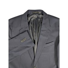 Banana Republic Men's Navy Blue Tailored Fit Wool Blend Suit Blazer Jacket 44L