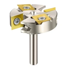 CNC Spoilboard Surfacing Router Bit 1/4" Shank, 1-1/2" Cutting Diameter, Slab...