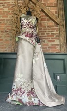 Gorgeous Couture NWT Terani Couture Gown.Size 12 . Champagne Fall Mothers Dress