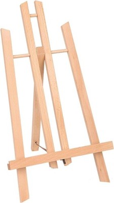 MEEDEN Tischstaffelei zum Bemalen: 1 x 40 cm Buchenholz Display Staffelei, Leinwand