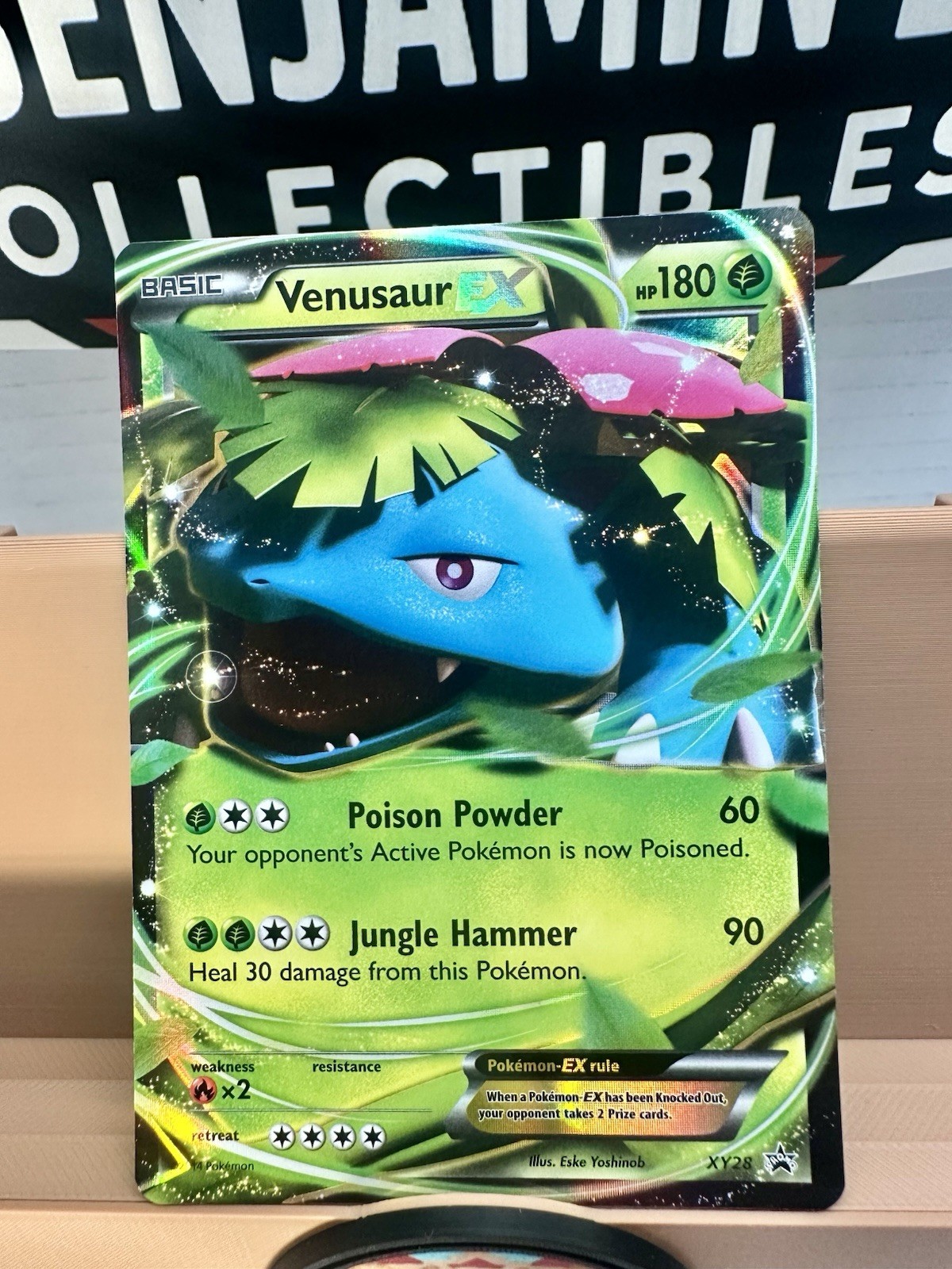 Pokémon TCG Venusaur EX  XY28  Ultra Rare  XY Black Star Promo 2014 LP