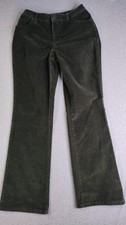 St John's Bay Corduroy Pants Forest Green Stretch 5 Pockets Women's Size 6 NWT