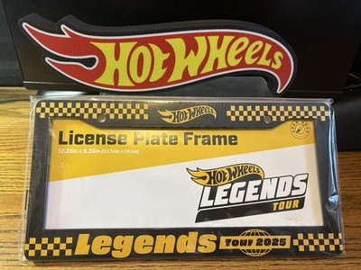 CUSTOM HOT WHEELS 3D Deluxe LASER PRINTED Plastic Box Sign 12x3 +HW LEGEND FRAME
