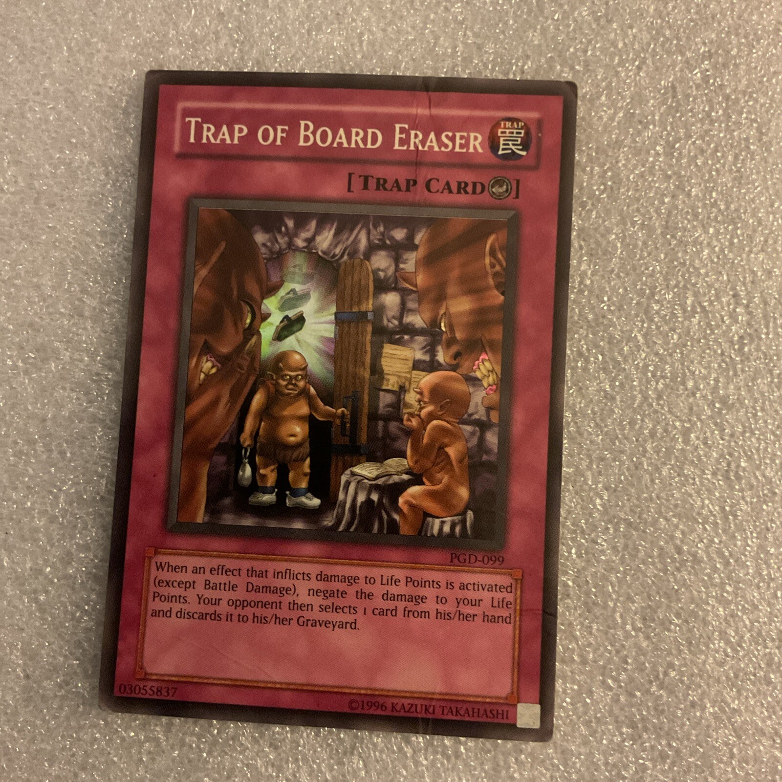 Yu-Gi-Oh! Trap Of Board Eraser Card - PGD-099 Super Rare - Pharaonic Guardian Unlimited Edition