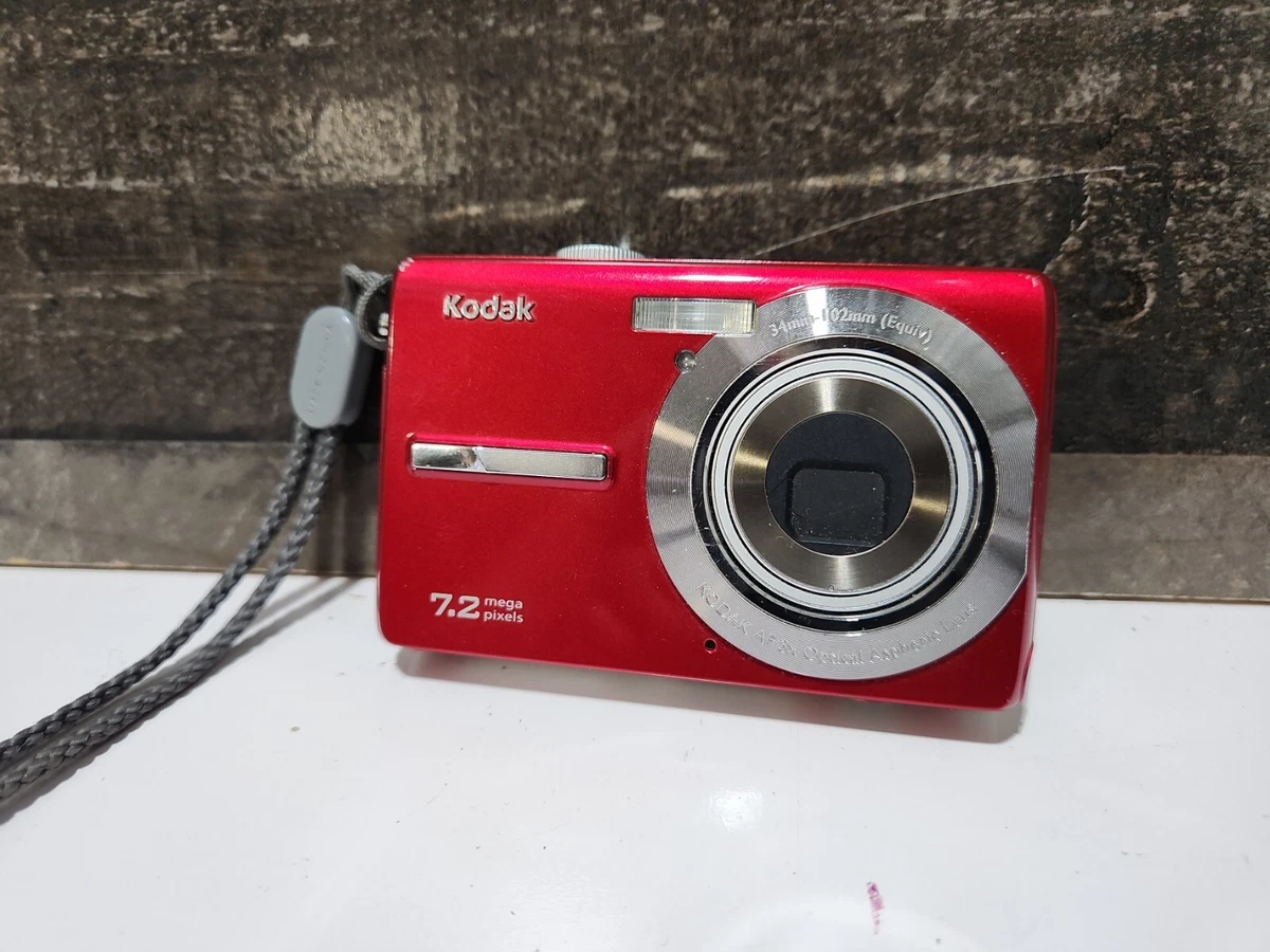 Kodak Easyshare Camera 7.2 MP 3x Zoom Red Point & Shot w/ Soft Case M763 4  Parts