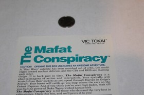 Authentic 1990 Nintendo NES Game Vidpro TRU Display Card Mafat Conspiracy  RARE