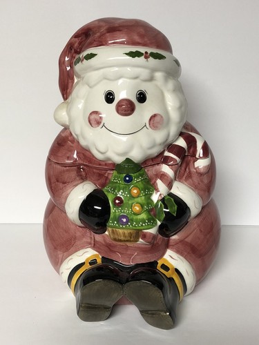 Laurie Gates Los Angeles Keramik süß & lustig Santa Keksdose ~ Top! - Bild 1 von 7