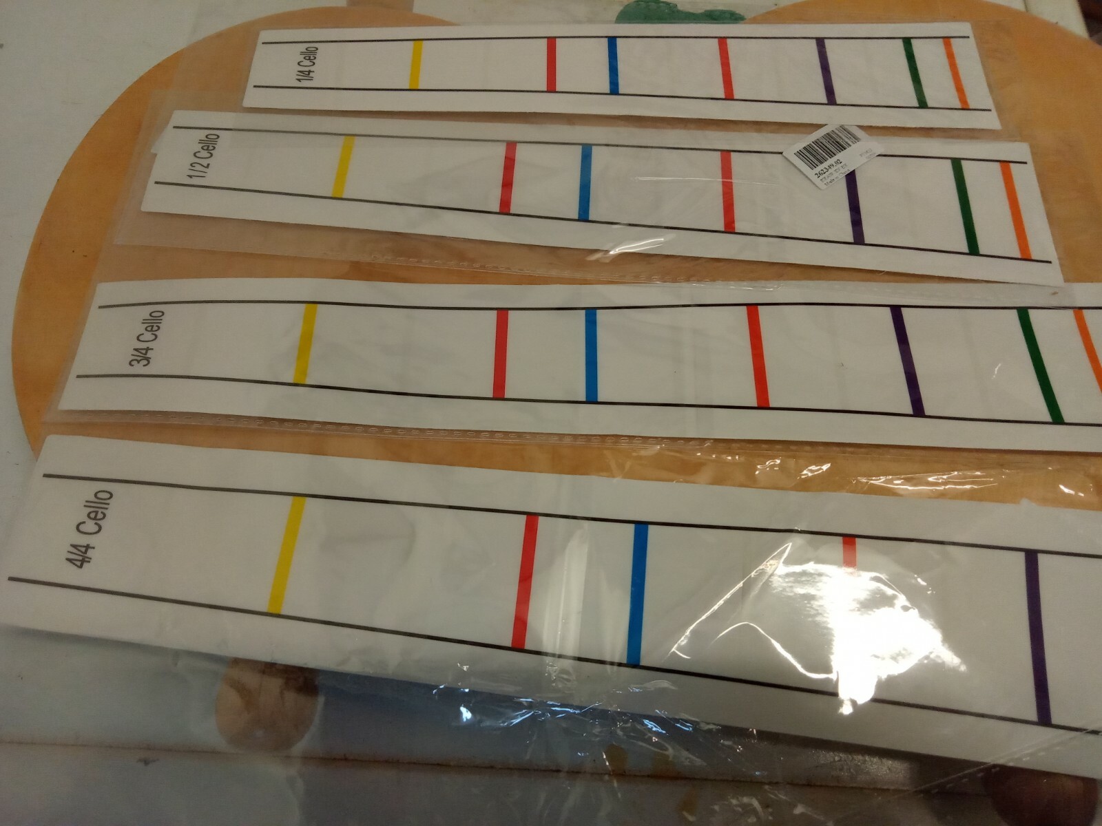 CELLO FINGERBOARD STICKER INTONATION CHART, CHOOSE SIZE 4/41/4, UK