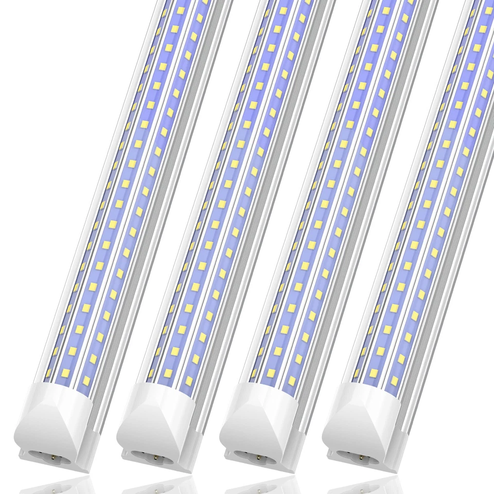 T8 4FT 5FT 6FT 8FT LED Tube Lights Bright Shop Light Fixture 36W-120W - Image 4 of 4