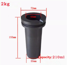 Image of 0.5/2/5KG Graphite Crucible Gold Metal Smelting Jewelry Tool for Melting Furnace