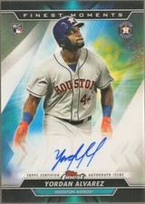 2020 Topps Finest Moments Yordan Alvarez Rookie RC Refractor AUTO  #MOMA-YA