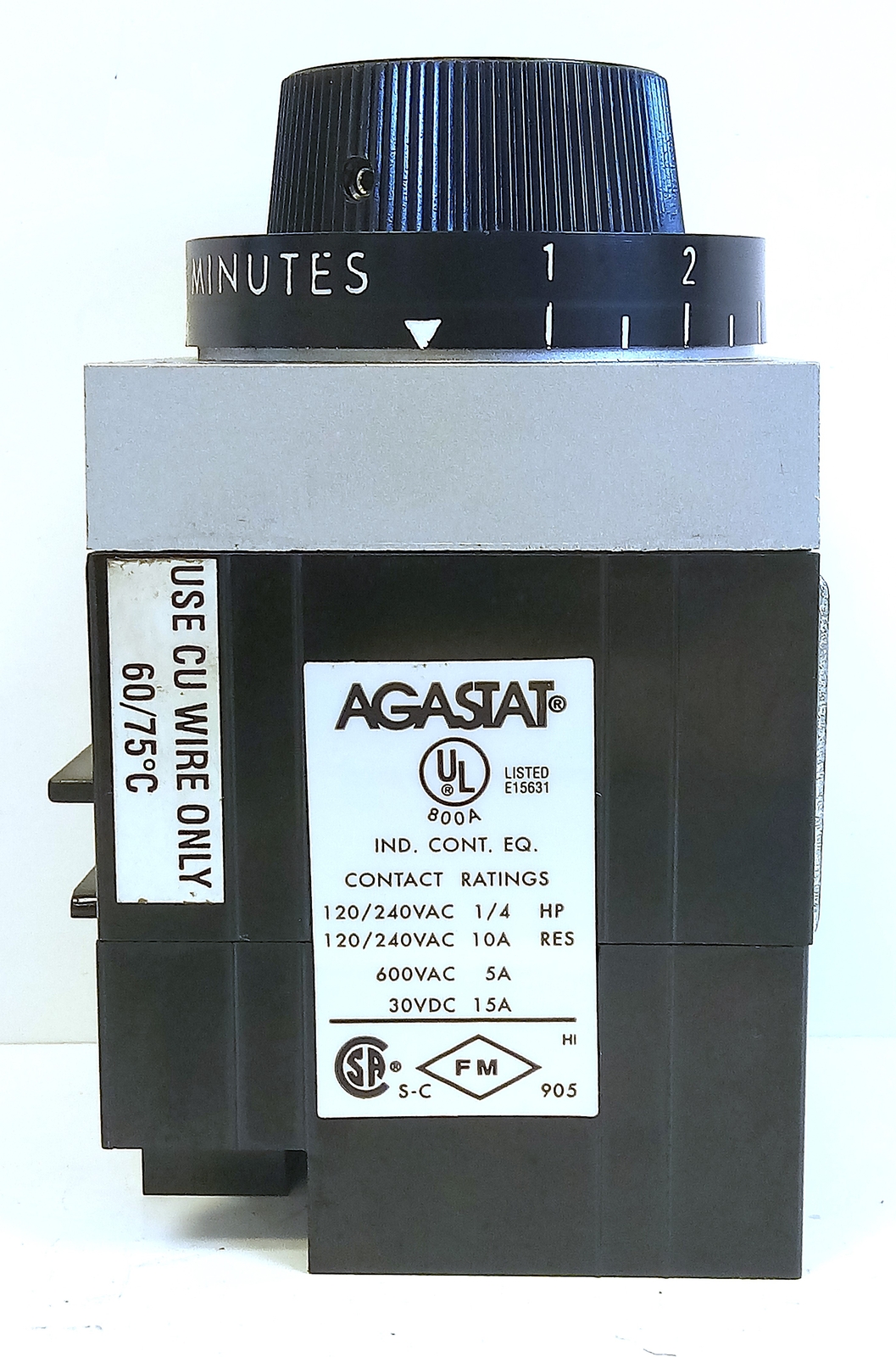 Agastat 7012AF 110/120 V AC 1-10 Minutes On-Delay Time Delay Relay