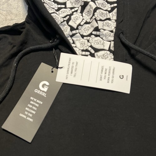 Sudadera con capucha negra estilo Heidi XL estilo mujer Grrrl nueva con etiquetas - Imagen 2 de 12
