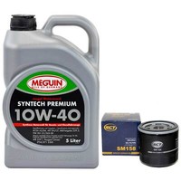MotoröL Set 10W-40 Meguin 5 Liter + ÖLfilter Sm 158 FüR Alfa Romeo Fiat Lancia