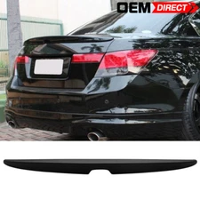 Fits 08-12 Honda Accord 4Dr OE Style Rear Trunk Spoiler Wing Unpainted - ABS