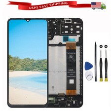 For Samsung A13 LTE 4G SM-A135F 6.5" LCD Display Touch Screen Digitizer Frame