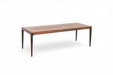 Mid Century Danish Long Wood Coffee Table by Johannes Andersen