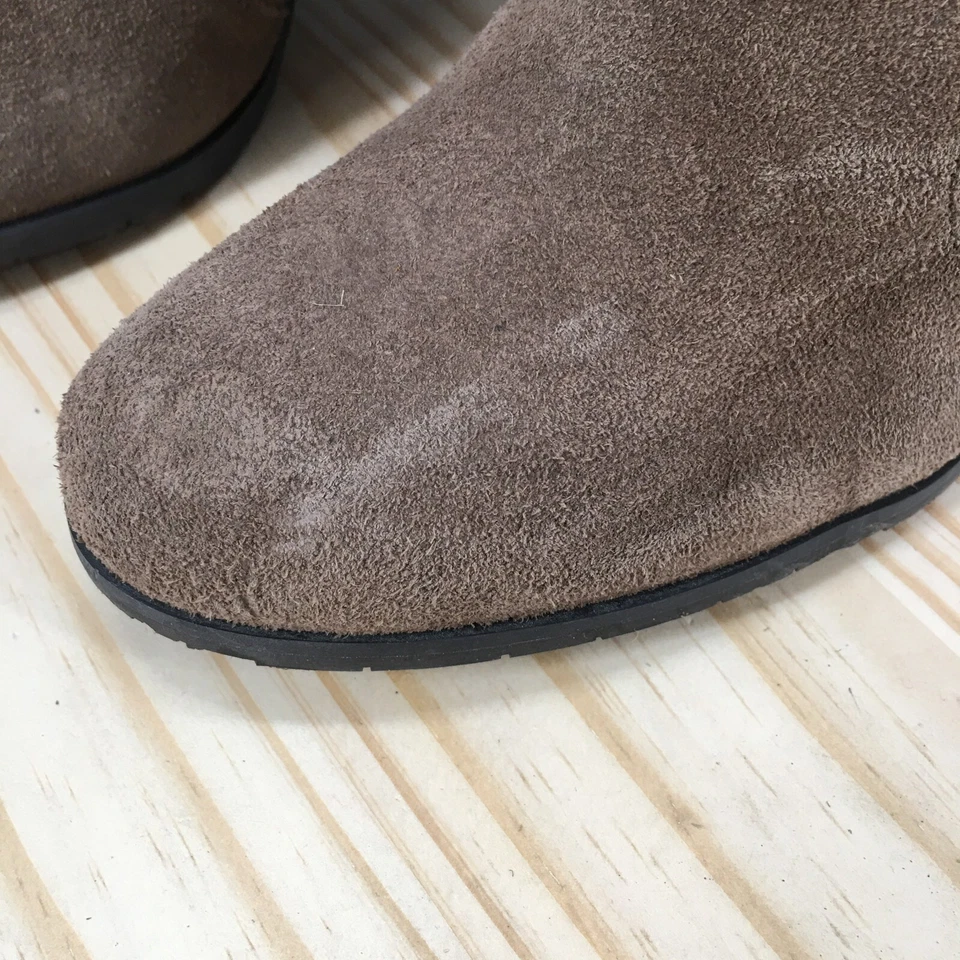 BCBGeneration 靴子女式 8.5 B Catinax 松弛踝靴高跟鞋棕褐色麂皮绒 — 第 3/4 张图片