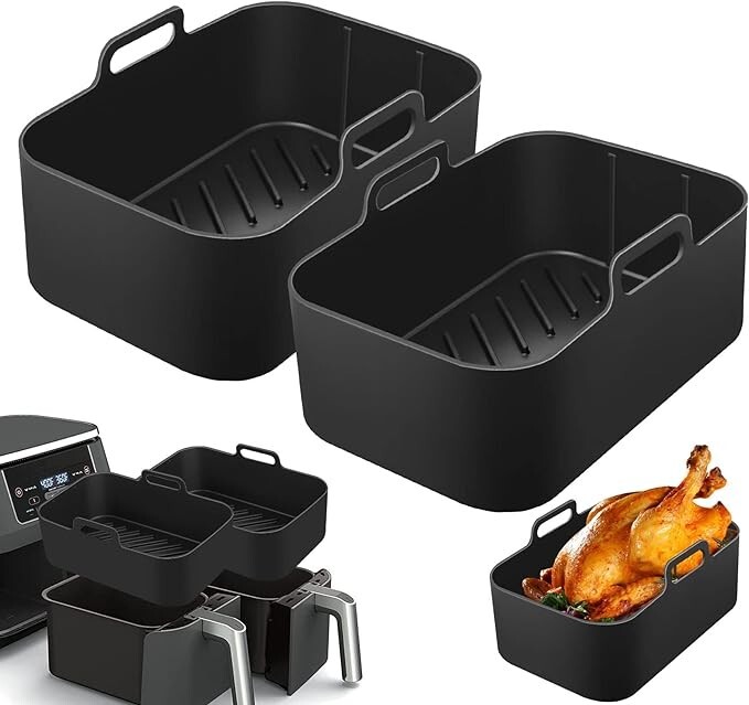 Immver Air Fryers Accessories for Ninja Dual Air Fryers AF300UK AF400UK