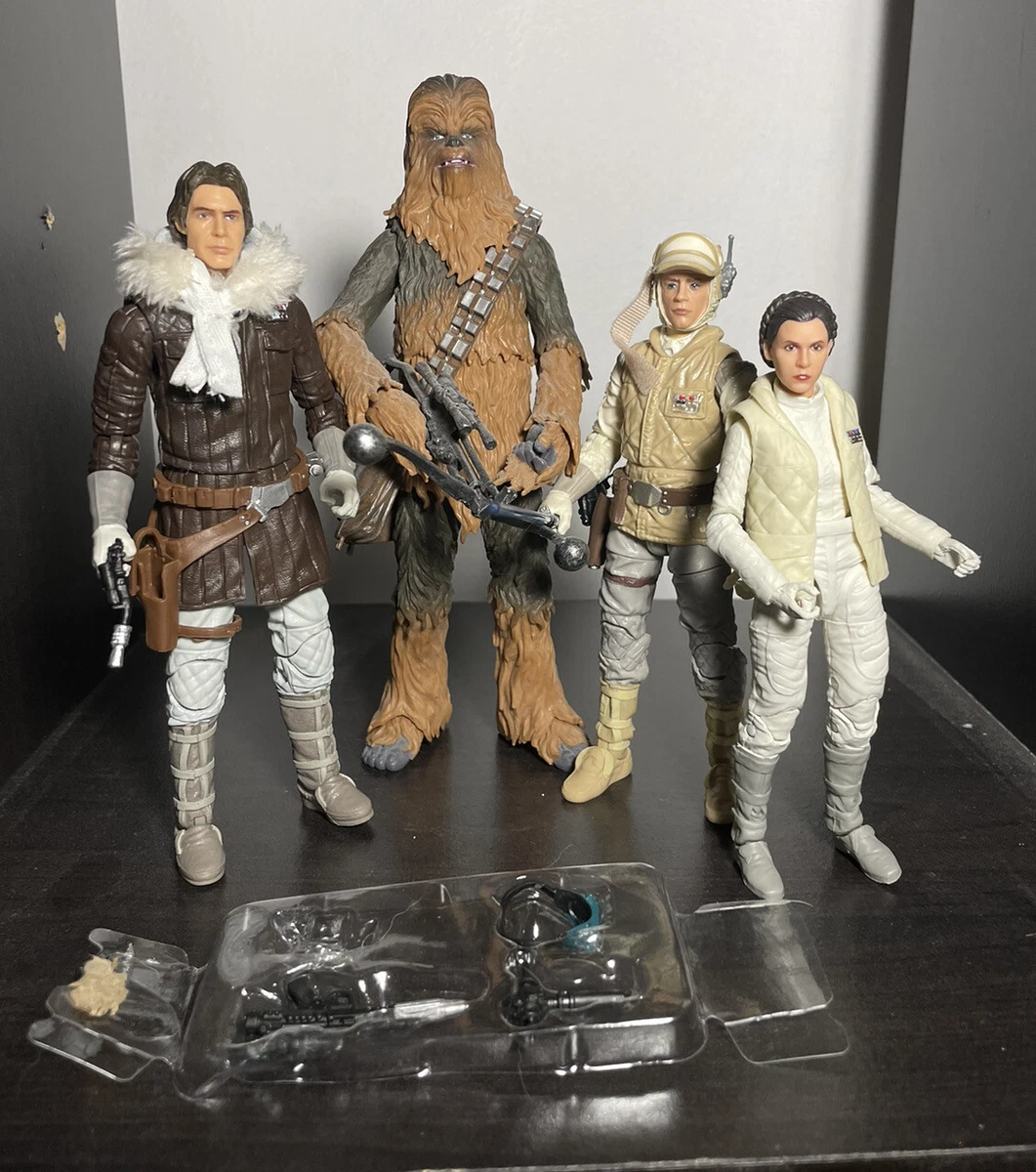 Star wars black series exclusive han best sale solo and princess leia on hoth