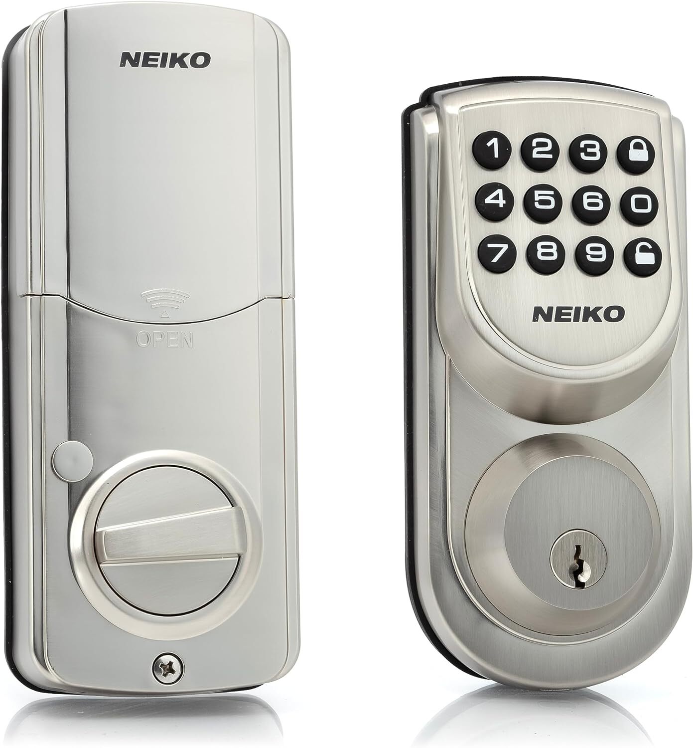 Neiko 52909A Keyless Electronic Deadbolt with 2 Keys - Scratch & Dent Model  -image