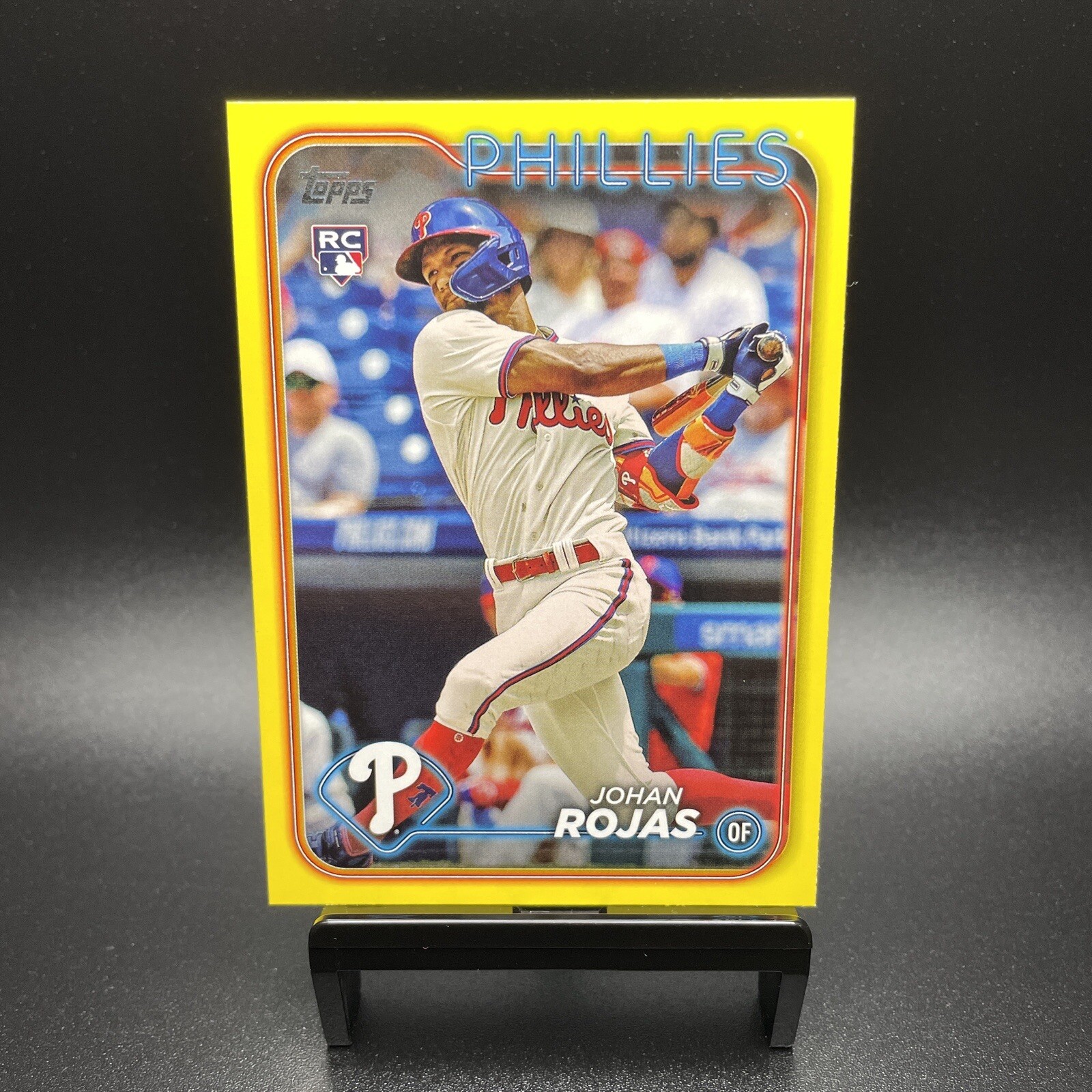 2024 Topps Series 1 Johan Rojas Yellow Border Rookie #209 Phillies