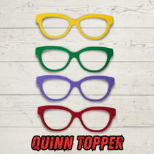3D PRINTED QUINN Pair Eyewear Compatible Blank Toppers W/ MAGNETS INSTALLED