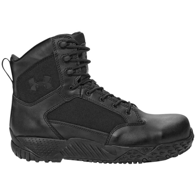 black polishable boots