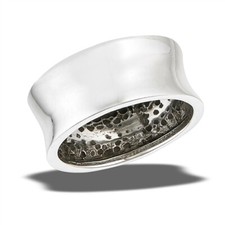 Sterling Silver Concave Band Ring