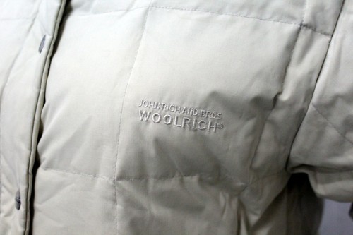 Giubbotto Woolrich Donna Taglia S Beige Giubbino Giacca Invernale Logo Woman - Picture 4 of 12