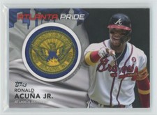 2022 Topps City Flag Patch Commemorative Manufactured Relics Black Ronald Acuña