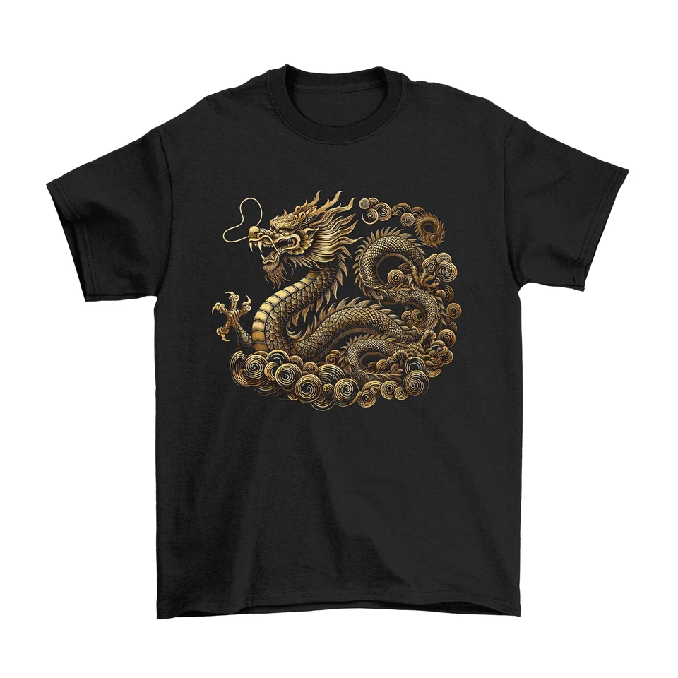 BUZZ SHIRTS Chinesisches Symbol Neujahr des Drachen T-Shirt 2024 Erwachsene Kinder Baby Tee