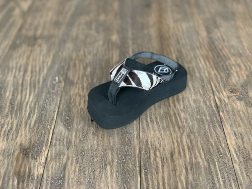Kids Toddler Reef Sandal Flip Flop Leopard Zebra - 第 1/8 張圖片