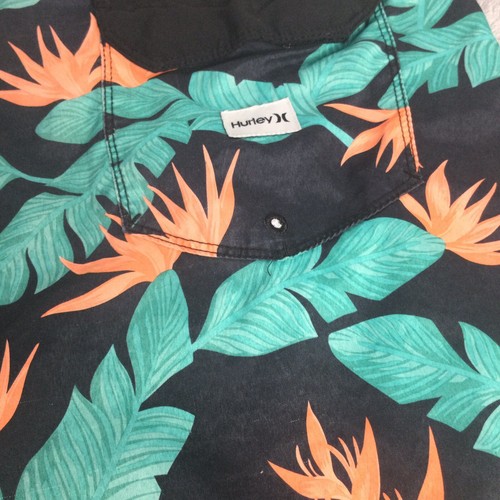 Costume da bagno Hurley Boardshorts uomo logo coulisse cerniera tasca surf taglia 32 - Foto 6 di 8