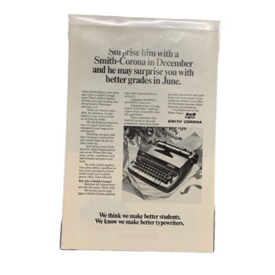 Vintage 1971 Smith Corona Surprise Him Ad Advertisement