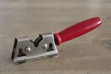 Vintage Eversharp Knife Sharpener Red Wood Handle