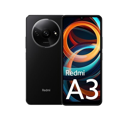 New Redmi A3 Factory Unlocked Dual SIM 90Hz Display 3GB RAM 64GB