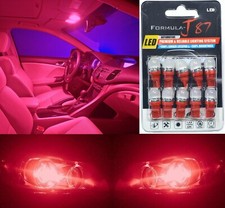 Led 5050 Light Red 194 Ten Bulbs Interior Map Replace Festoon Lamp Upgrade Lamp