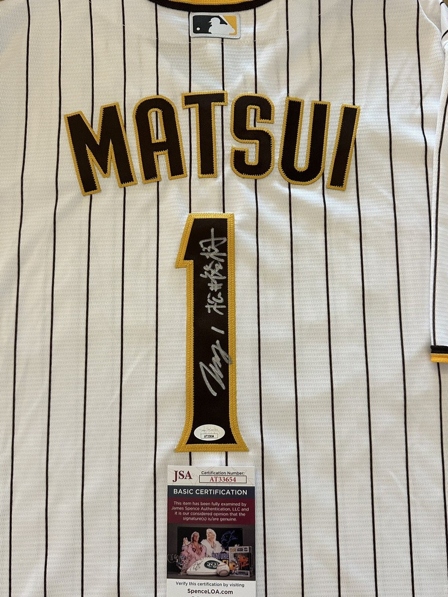 Yuki Matsui Signed Authentic Rep Padres Jersey Autographed