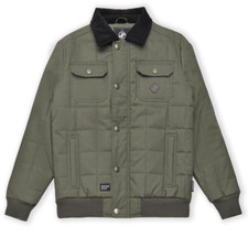 SEVENTYSEVEN Men's Worker Jacket In Olive Green