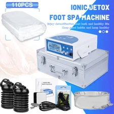 Powerful Ionic Tub Foot Spa Bath Detox Machine Kit for Home Use with 100 Liners