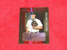 PRESTON LARRISON TIGERS 2004 PRESTIGE XTRA BASES RED AUTOGRAPH #73 07/25 (B-804)