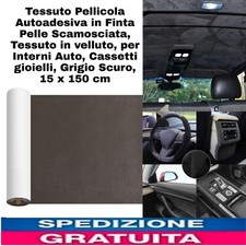 Tessuto Pellicola adesiva in Finta Pelle Scamosciata,Tessuto in velluto,15x150cm