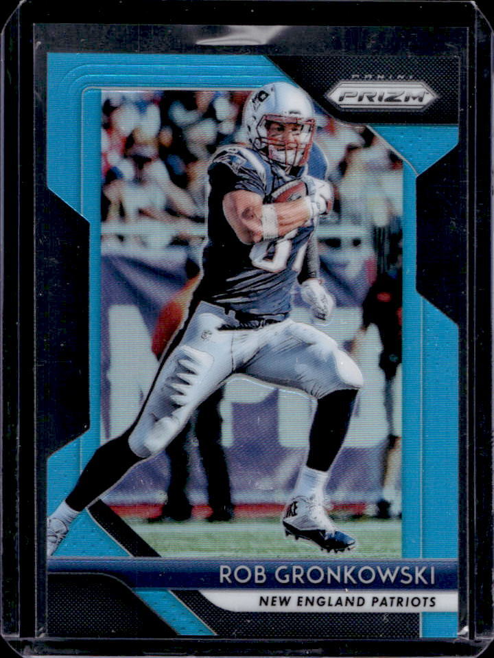 2018 Prizm Rob Gronkowski Light Blue Die Cut #6/199 #70